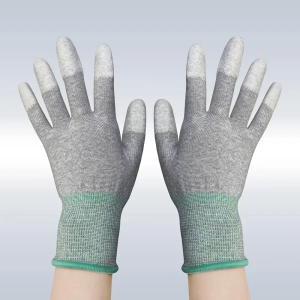 ESD TOP PU Coated Carboon Gloves