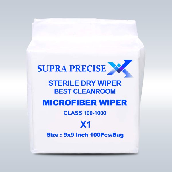 Sterile Dry Microfiber Wiper X1 9x9 Inch