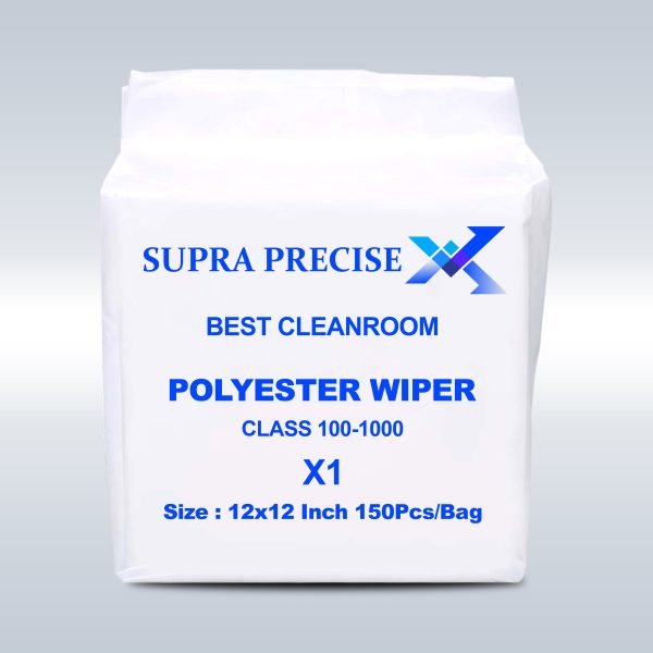 Cleanroom Polyester Wiper X1 12x12 Inch